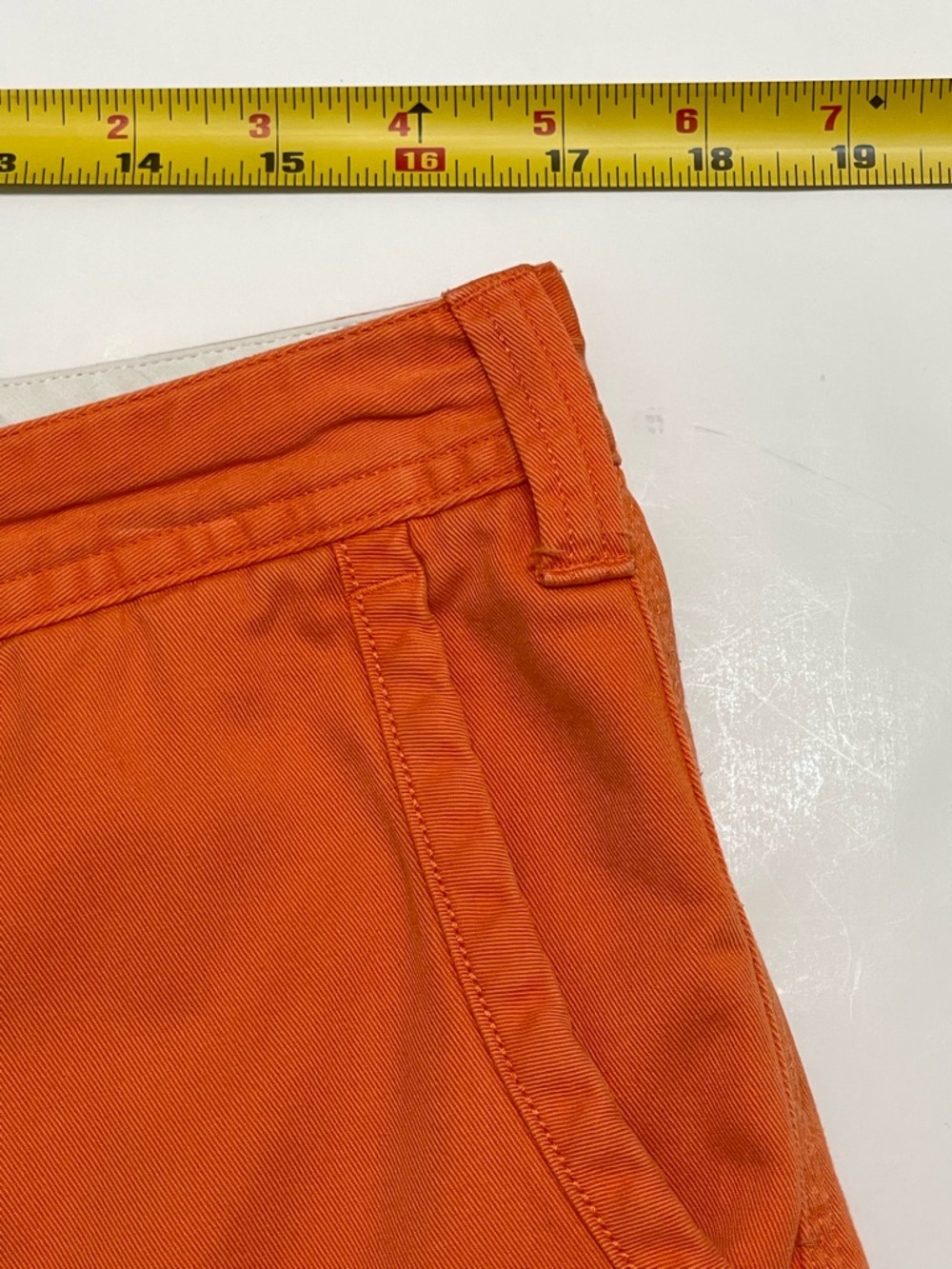 Polo Ralph Lauren Women's Classic Chino Orange Shorts Size 10 - Picture 6 of 10
